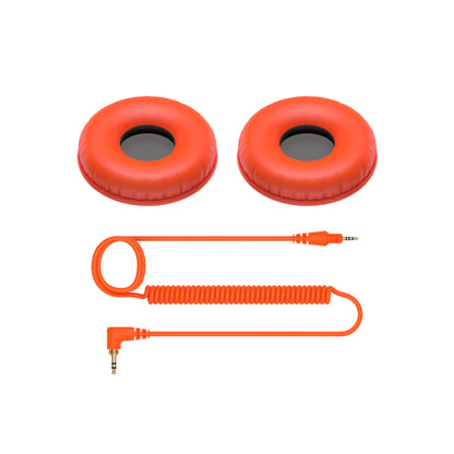Pioneer DJ HC-CP08 Color Variation Coiled Cable and Ear Pads for HDJ-CUE1 Headphone Ear Cup