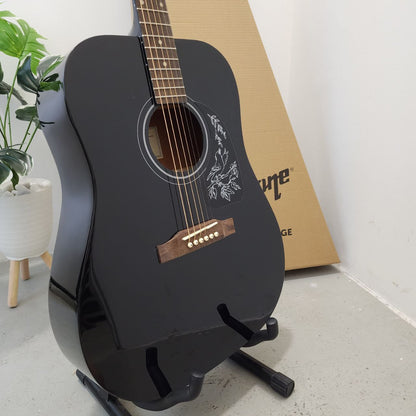 EPIPHONE Starling 41 inch Dreadnought Acoustic Guitar - Ebony Black ( STAR-EB-CH1 / EB )