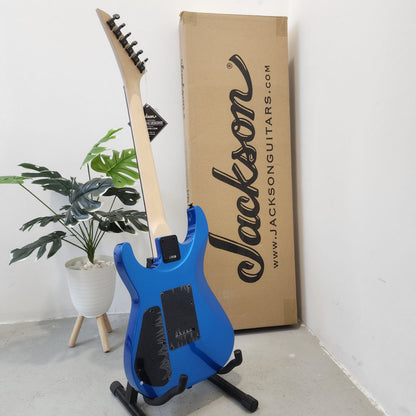 JACKSON JS Series Dinky JS12 Double Humbucker (HH) Electric Guitar, Amaranth FB, Metallic Blue (JS-12 / JS 12)