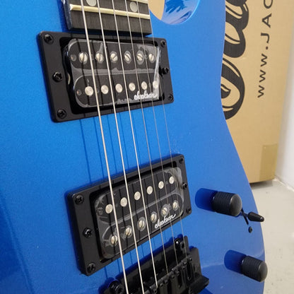 JACKSON JS Series Dinky JS12 Double Humbucker (HH) Electric Guitar, Amaranth FB, Metallic Blue (JS-12 / JS 12)