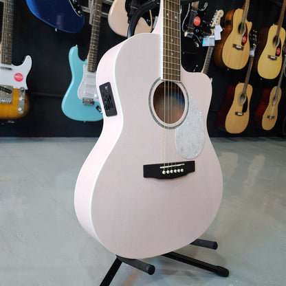 Cort Jade Classic 38 inch Acoustic Guitar with EQ / Preamp Equalizer - Pastel Pink Open Pore