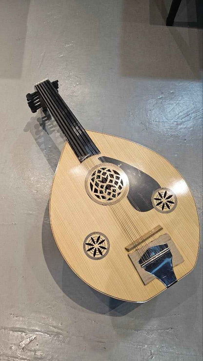 Traditional 12 String Gambus / Oud with Padded Bag (Made in Indonesia) w Pickup -B-STOCK