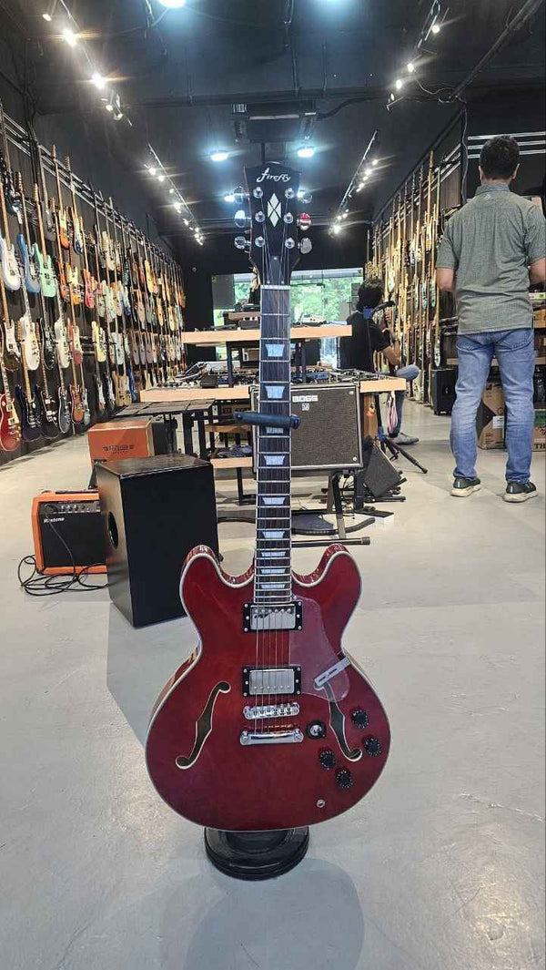 Firefly FF338 Semi Hollow Body Electric Guitar - RED - B- STOCK