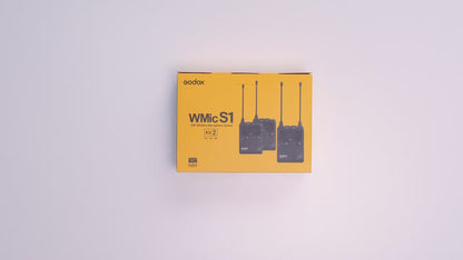 Godox WMicS1 Kit2 - UHF Wireless Lavalier Microphone System ( WMICS1-KIT2 / WMICS1 KIT2 )