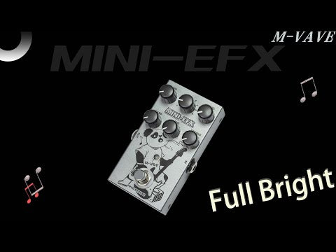 M-vave MINI-EFX Multic-effects Pedal 4 Overdrive Effects 4 Distortion Effects Boost 3 Band EQ True Bypass for Guitar