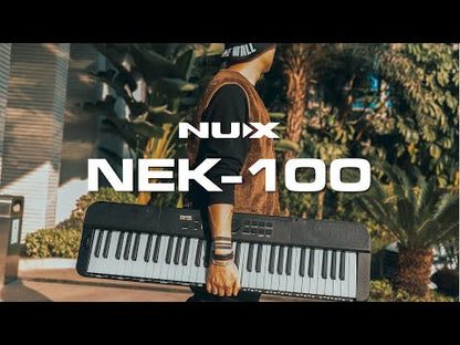 NUX NEK-100 61 Keys Portable Digital Electronic Keyboard with Touch Response and Bluetooth ( NEK100 / NEK 100 )