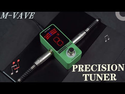 M-VAVE Precision Tuner Guitar Effect Pedal Tuner for 6 Strings Bass 12 Strings Chromatic Guitar Precision Pedal Tuner