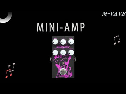 M-VAVE MINI-AMP Pre-amp Simulation Effect Pedal 9 Classic Amp Effects 3 Band EQ True Bypass