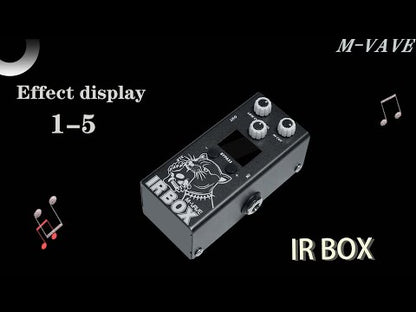 M-vave IR Box Pedal 32 Presets 24bit,IR Cab Impulse Response Cabinets Speaker Simulation Pedal