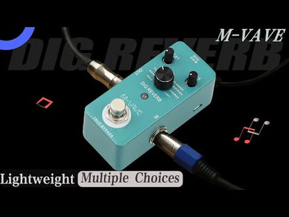 M-vave Digital Reverb Guitar Effect Pedal 9 Reverb Types True Bypass Fully Metal Shell Dig Reverb Guitar Pedal