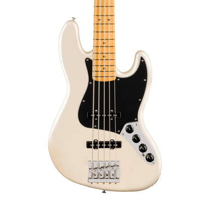 Fender Player II Modified Active Jazz Bass V Guitar, Maple FB, Olympic Pearl