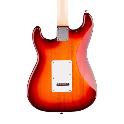 Squier Sonic Stratocaster Electric Guitar w/White Pickguard, Laurel FB, Sienna Sunburst