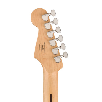 Squier FSR Sonic Stratocaster Electric Guitar w/White Pickguard, Maple FB - Tahitian Coral