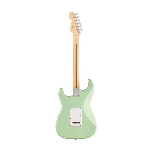 Squier FSR Sonic Stratocaster Electric Guitar w/White Pickguard, Maple FB - Surf Green
