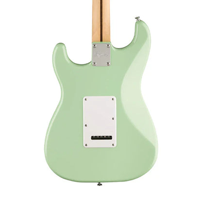 Squier FSR Sonic Stratocaster Electric Guitar w/White Pickguard, Maple FB - Surf Green