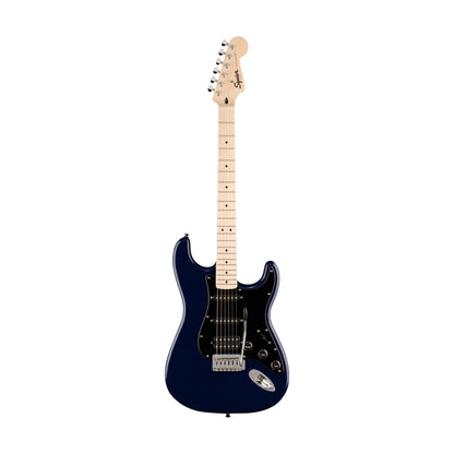 Squier Sonic Stratocaster HSS Electric Guitar w/Black Pickguard, Maple FB, Midnight Blue