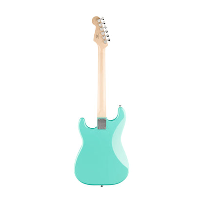 Squier Sonic Stratocaster HT Electric Guitar w/White Pickguard, Maple FB, Sea Foam Green