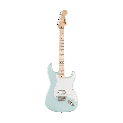 Squier Sonic Stratocaster HT H Electric Guitar w/White Pickguard, Maple FB, Sonic Blue