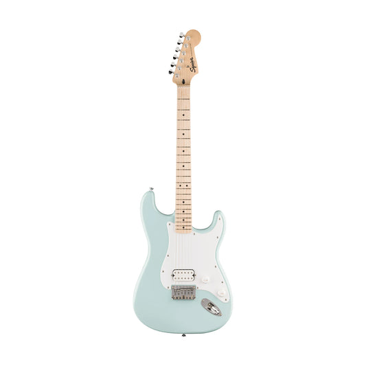 Squier Sonic Stratocaster HT H Electric Guitar w/White Pickguard, Maple FB, Sonic Blue