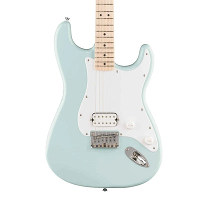 Squier Sonic Stratocaster HT H Electric Guitar w/White Pickguard, Maple FB, Sonic Blue