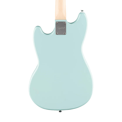 Squier Sonic Bronco Bass Guitar w/White Pickguard, Laurel FB, Daphne Blue