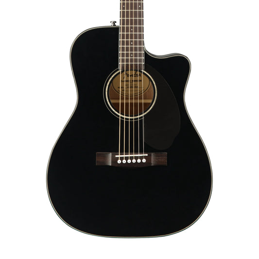 Fender CC-60SCE Concert Acoustic Guitar, Walnut FB - Black