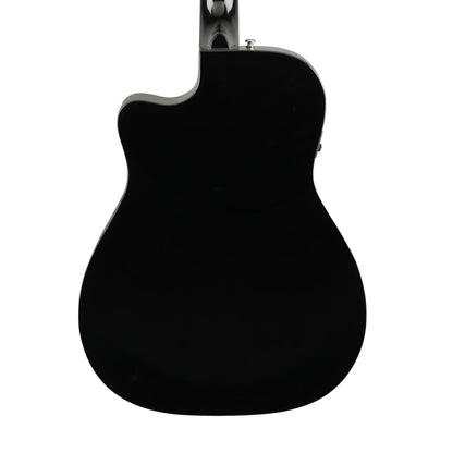 Fender CC-60SCE Concert Acoustic Guitar, Walnut FB - Black