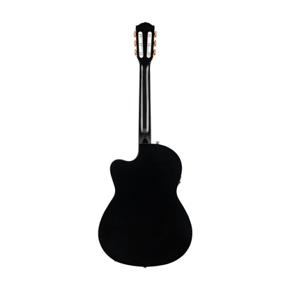 Fender CN-140SCE Nylon Classical Guitar w/Case, Walnut FB - Black