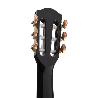 Fender CN-140SCE Nylon Classical Guitar w/Case, Walnut FB - Black