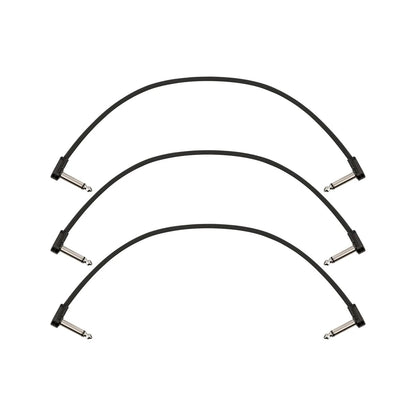 Fender Blockchain 12inch Patch Cable Kit, Right Angle to Right Angle, 3-Pack