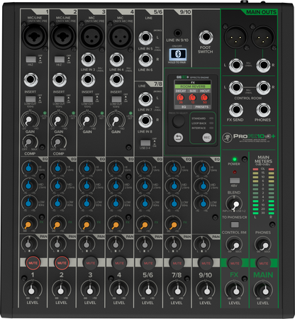 Mackie PROFX10V3+ 10-channel Professional Analog Mixer With USB