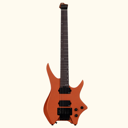 HILS NEXT Series Headless Guitar HN5 - Satin Metallic Coral Orange