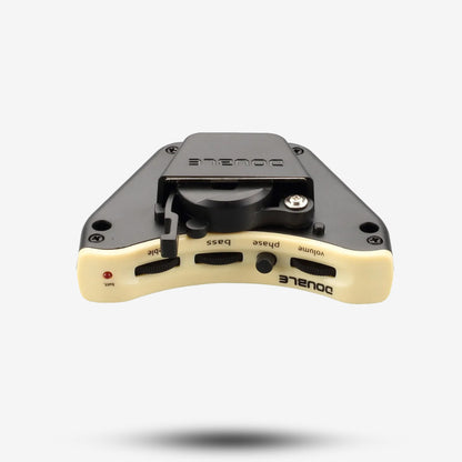 X2 DOUBLE B1G/B2G Guitar Pickup: Preamp w/ Volume & Tone Control + Dual System (Piezo + Mic) for Acoustic Guitar