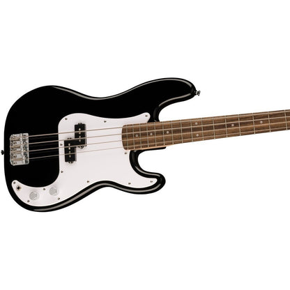 Squier Sonic Precision Bass Guitar w/White Pickguard, Laurel FB - Black -  BUNDLE DEALS