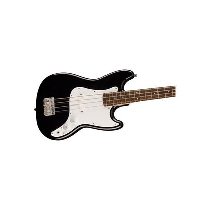 Squier Sonic Bronco Bass Guitar with White Pickguard, Laurel FB - Black - BUNDLE DEALS
