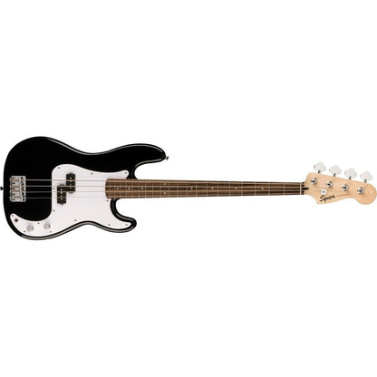 Squier Sonic Precision Bass Guitar w/White Pickguard, Laurel FB - Black -  BUNDLE DEALS