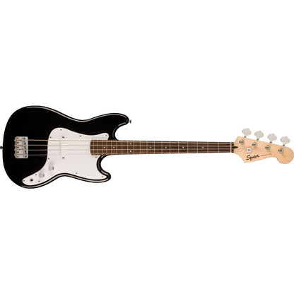 Squier Sonic Bronco Bass Guitar with White Pickguard, Laurel FB - Black - BUNDLE DEALS