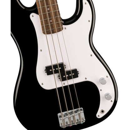 Squier Sonic Precision Bass Guitar w/White Pickguard, Laurel FB - Black -  BUNDLE DEALS