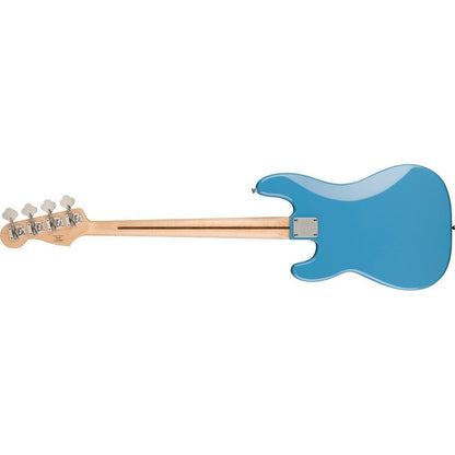 Squier Sonic Precision Bass Guitar w/White Pickguard, Maple FB - California Blue -  BUNDLE DEALS