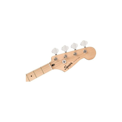 Squier Sonic Bronco Bass Guitar with White Pickguard, Maple FB - Tahitian Coral - BUNDLE DEALS