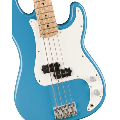 Squier Sonic Precision Bass Guitar w/White Pickguard, Maple FB - California Blue -  BUNDLE DEALS