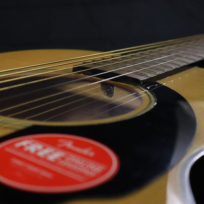 Fender CP-60S Parlor Acoustic Guitar, Walnut FB - Natural ( CP 60S / CP60S / CP-60S-NAT )