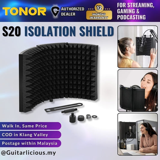 TONOR S20 Microphone Isolation Shield with Supporting Rods and Cross Bar - ( S-20 / S 20 )