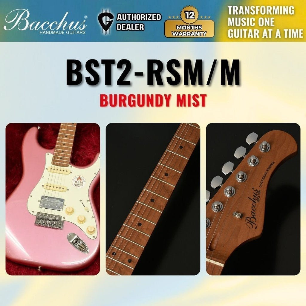 Bacchus BST-2-RSM/M Roasted Maple Fretboard, Stratocaster Electric Gui –  GUITARLICIOUS.MY