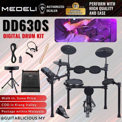 MEDELI DD630S Electronic Drum Kit With Stool & Drumsticks ( DD-630S / DD 630S / DD630 )