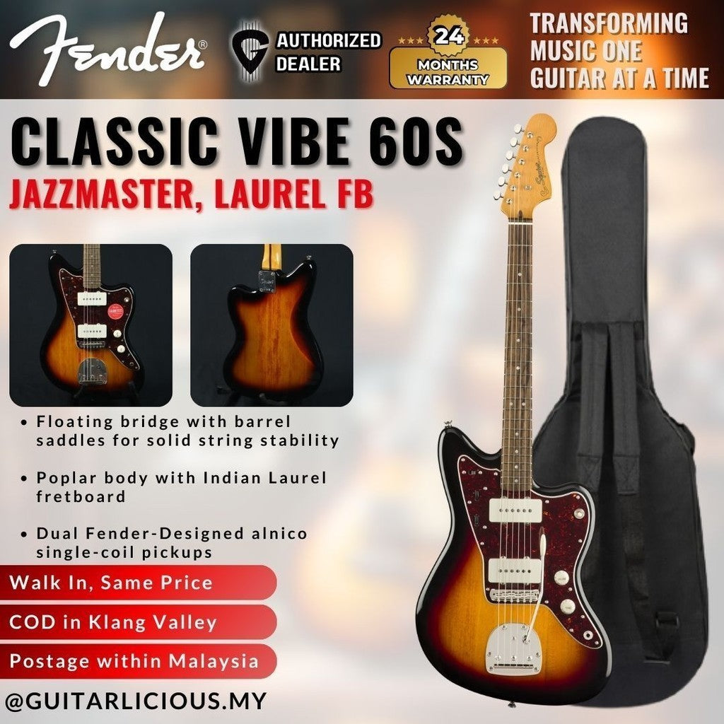 Squier Classic Vibe 60s Jazzmaster Humbucker Electric Guitar