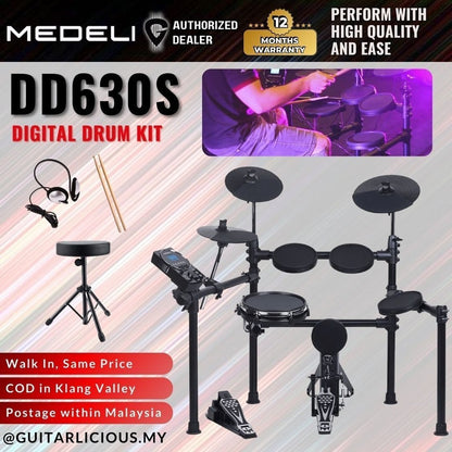 MEDELI DD630S Electronic Drum Kit With Stool & Drumsticks ( DD-630S / DD 630S / DD630 )