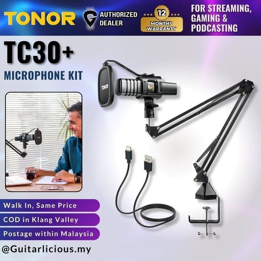 TONOR TC30+ USB Condenser Microphone Kit for Gaming, Streaming, YouTube, Podcasting, Singing ( TC-30+ / TC 30+ )