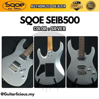 SQOE SEIB500 HH Roasted Maple Neck Electric Guitar with Tremolo ( Humbucker / SEIB 500 / SEIB-500 )