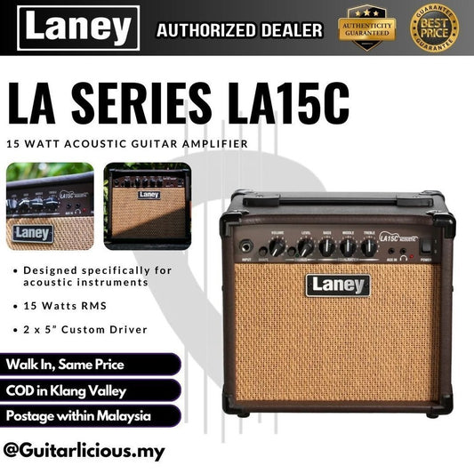 Laney LA15C 15-watt 2×5″ Acoustic Guitar Amplifier ( LA15C / 15w / 15 watt )